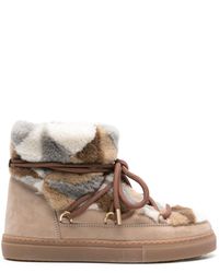 Inuikii - Brown Lace-up Suede Boots - Lyst