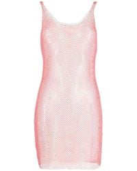 Santa Brands - Sydney Crystal Mesh Mini Dress - Lyst