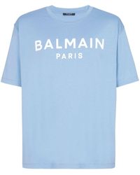 Balmain - Logo-print Cotton T-shirt - Lyst