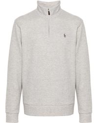 Polo Ralph Lauren - Logo Embroidered High Neck Sweatshirt - Lyst