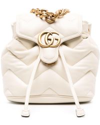 Gucci - GG Marmont Leather Backpack - Lyst