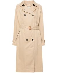 Isabel Marant - Neutral Double Breasted Trench Coat - Lyst