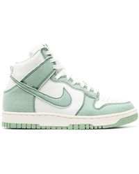 Nike Dunk High 1985 Brand-patch Woven High-top Trainers - Green