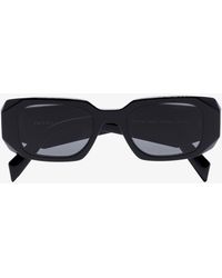 Prada - Rectangle Frame Sunglasses - Unisex - Acetate - Lyst