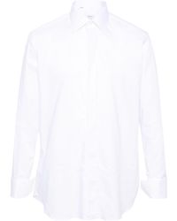 Brioni - Long Sleeved Cotton Shirt - Lyst