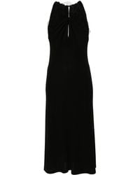 Givenchy - Lace-Appliqué Halterneck Midi Dress - Lyst