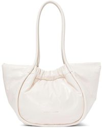 Proenza Schouler - Neutral Ruched Large Leather Tote Bag - Women's - Lambskin - Lyst