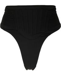Mugler - Corset High-waist Bikini Bottoms - Lyst
