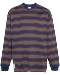 WTAPS - Logo-embroidered Striped Sweatshirt - Lyst