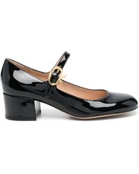 Gianvito Rossi - Ribbon Patent Leather Mary Jane Pumps - Lyst