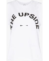 The Upside - Muscle Logo Cotton Tank Top - Lyst