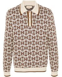 Gucci - Horsebit Cotton Polo Shirt - Lyst