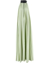 Ferragamo - Collar Pleated Dress - Lyst