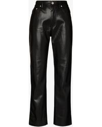 Nanushka - Vinni Vegan Leather Trousers - Women's - Polyester/polyurethane - Lyst