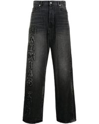 NAHMIAS - Black Kodak Wide-leg Jeans - Men's - Cotton - Lyst