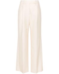 LVIR - White High Waisted Tailored Trousers - Lyst