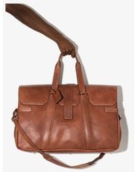 Brunello Cucinelli Leather Holdall Bag - Brown