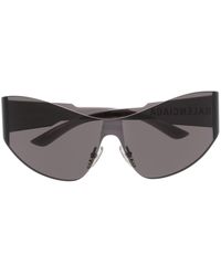 Balenciaga - Shield-transparent-frame Sunglasses - Lyst