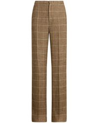 Polo Ralph Lauren - Checked Straight Trousers - Lyst