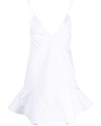 Khaite - The Archie Cotton Mini Dress - Lyst