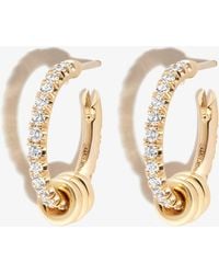 Spinelli Kilcollin - 18k Yellow Ara Diamond Hoop Earrings - Lyst