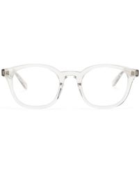 Saint Laurent - Clear Sl588 Round Optical Glasses - Lyst