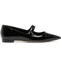 Manolo Blahnik - Campari Ballerina Shoes - Women's - Calf Leather/rubber - Lyst