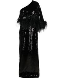 16Arlington - Alder Sequin-embellished Gown - Women's - Nylon/spandex/elastane/polyester/ostrich Feather - Lyst
