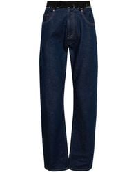 MM6 by Maison Martin Margiela - Mid-rise Straight-leg Jeans - Men's - Wool/cotton/polyester - Lyst