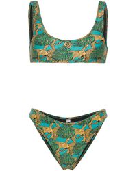Reina Olga - Green Coolio Graphic-print Bikini - Women's - Elastane/econyl® - Lyst