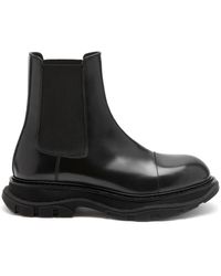 Alexander McQueen - Tread Leather Chelsea Boots - Lyst