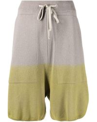 Moncler - Moncler + Rick Owens - Green Ombré-effect Knitted Shorts - Unisex - Cashmere - Lyst