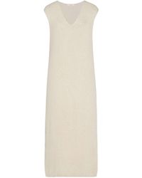 The Row - Folosa V-neck Midi Dress - Women's - Silk - Lyst