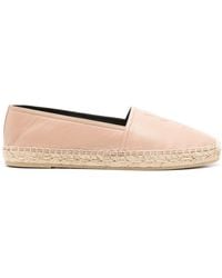 Saint Laurent - Monogram Leather Espadrille - Lyst