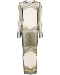 Jean Paul Gaultier - Cathouche Dress Multicolor In Nylon - Lyst