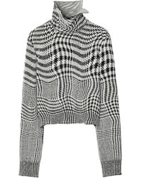 Burberry - Houndstooth-jacquard Sweater - Lyst