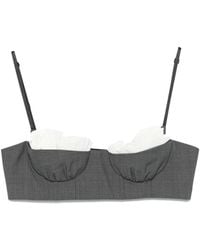 ShuShu/Tong - Ruffled Bralette Top - Lyst