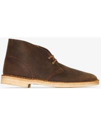 clarks men's desert boots beeswax