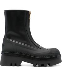 Chloé - Raina Leather Ankle Boots - Lyst