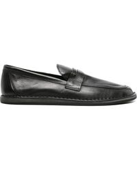 The Row - Cary Leather Penny Loafers - Lyst
