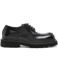 Dolce & Gabbana - Square-toe Leather Derby Shoes - Lyst