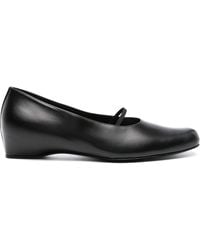 The Row - Marion Leather Ballet Flats - Lyst