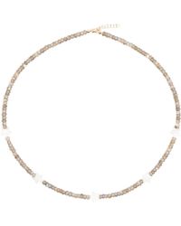Roxanne First - 9k Yellow Gold The Starry Eyed Beaded Necklace - Women's - Crystal - Lyst