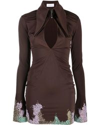 16Arlington - Adara Embellished Mini Dress - Lyst