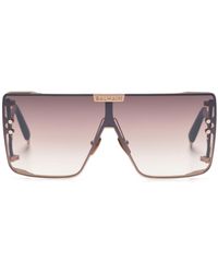BALMAIN EYEWEAR - Wonder Boy Shield-frame Sunglasses - Unisex - Acetate/metal - Lyst