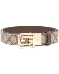 Gucci - Gg Leather Belt - Lyst