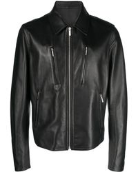 Ferragamo - Leather Blouson Jacket - Men's - Lambskin - Lyst
