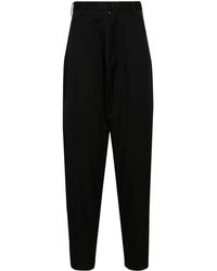 Sulvam - Tapered Wool Tailored Trousers - Lyst