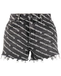 alexander wang zip shorts