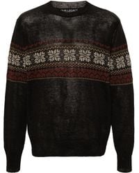 Our Legacy - Fair-isle Hemp Sweater - Lyst